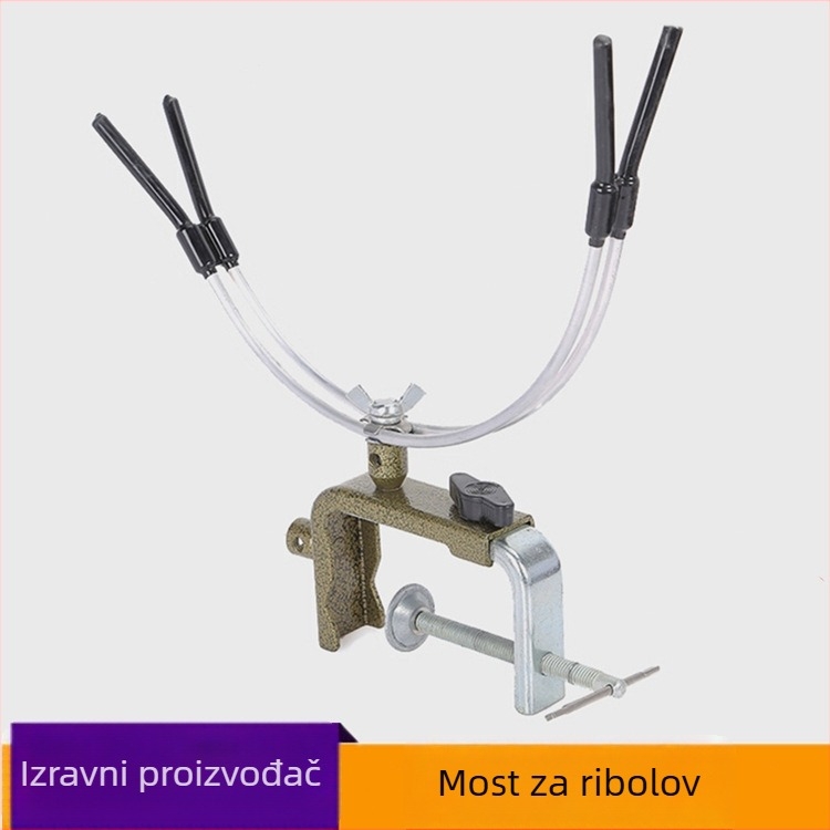 Dvostruko namjenski držač štapova, sklopni, metalni, s višestrukom rotacijom