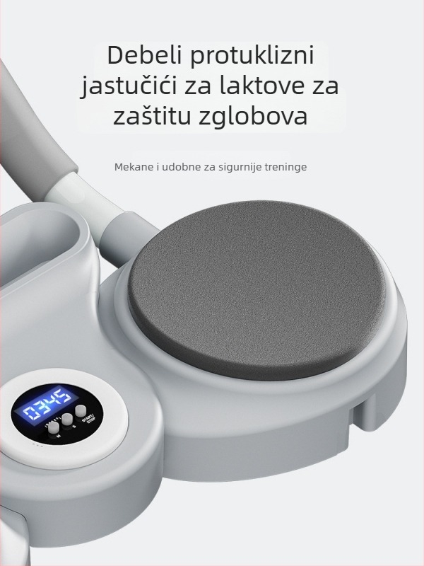 LIUUU šest-u-jednom kućnom fitness uređaju: potpora za sklekove, ploča za plank, kotačić za trbuh, trener prsni i trbušni mišić; nije sklopiv; pogodno za ured, vani i kućnu uporabu