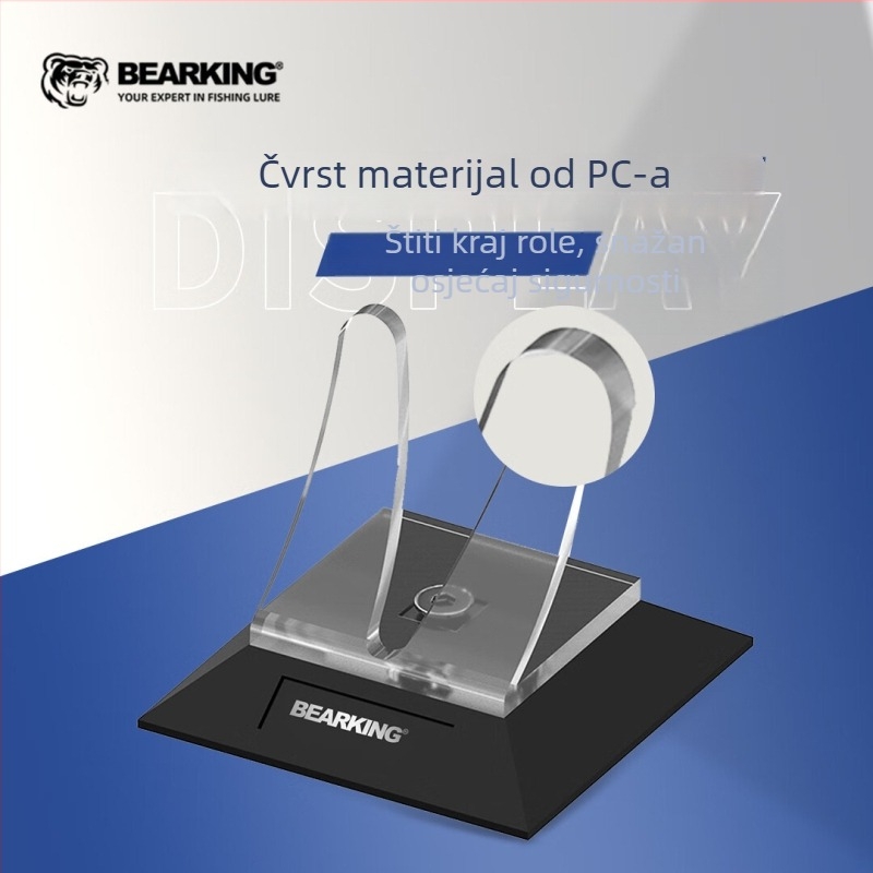 Bearking stalak za prikaz ribolovnih navijaka, PC konstrukcija, nosač za rotacijske navijače