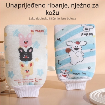 Exfolirajuća rukavica za kupanje – dvostruki sloj, 100% viskozna vlakna, marka Enjoy, za opću uporabu