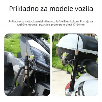 Lexin nosač za štapove za ribolov za motocikl i električno vozilo, prijenosni montažni okvir za pohranu, uključuje set mamaca