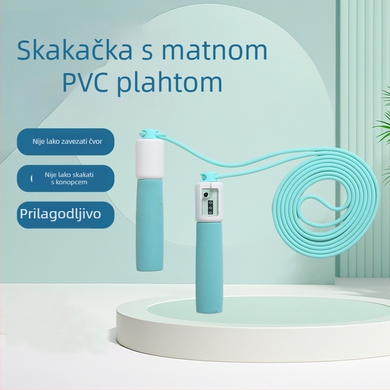 Dječje preskakanje uženje s podesivom duljinom, drška od pjene, PVC, protuklizno, otporno na habanje