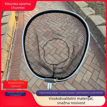 Kružna čvrsta nehrđajuća čelična mrežasta cjediljka za ribolov
