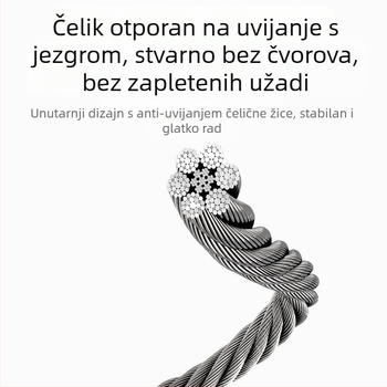 Čelično užad za preskakanje – Aurora speed, PP materijal, fitnes oprema za školske sportove, proljeće 2026