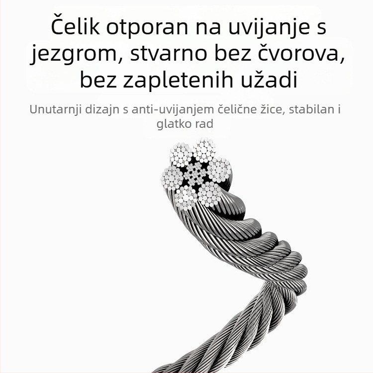 Čelično užad za preskakanje – Aurora speed, PP materijal, fitnes oprema za školske sportove, proljeće 2026