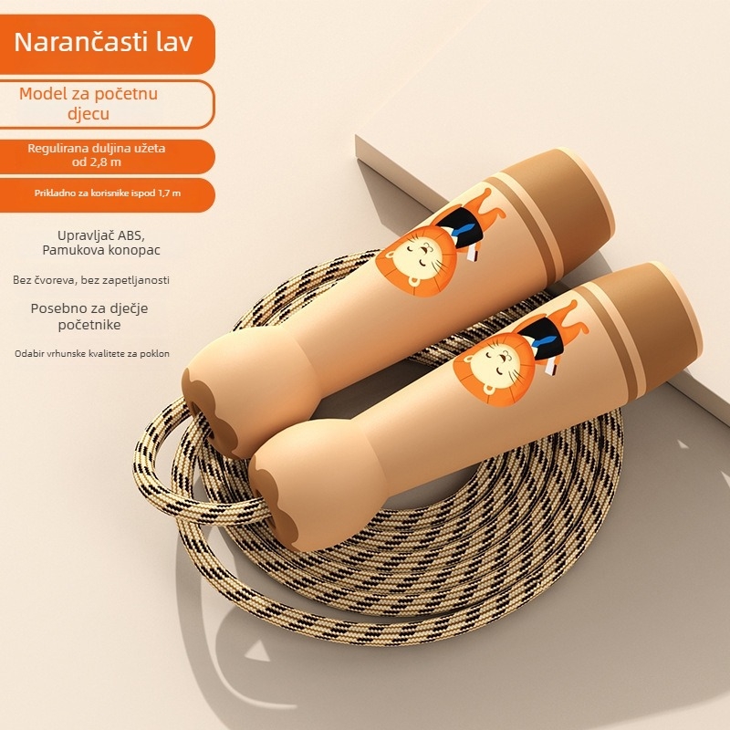 Dječje preskačuće uže s karikaturnim uzorkom, ABS materijal, za djecu, cjelovita tjelesna vježba i aerobno preskakanje