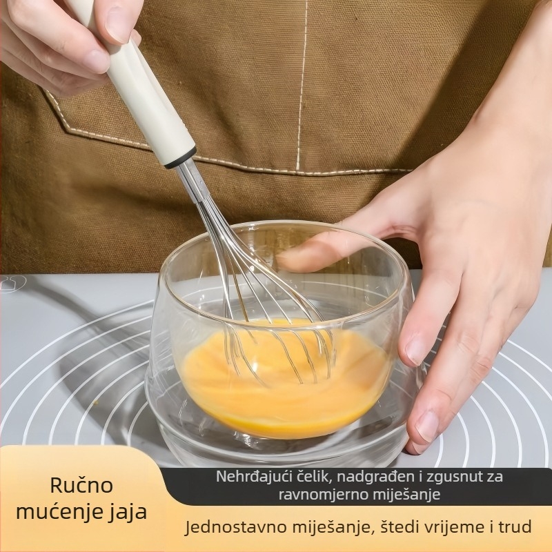 Miješalica za jaja – trodijelni set s mrežastim filtrima i odvajačem bjelanjaka, ručna neelektrična kuhinjska alatka za pečenje, moderni minimalistički dizajn