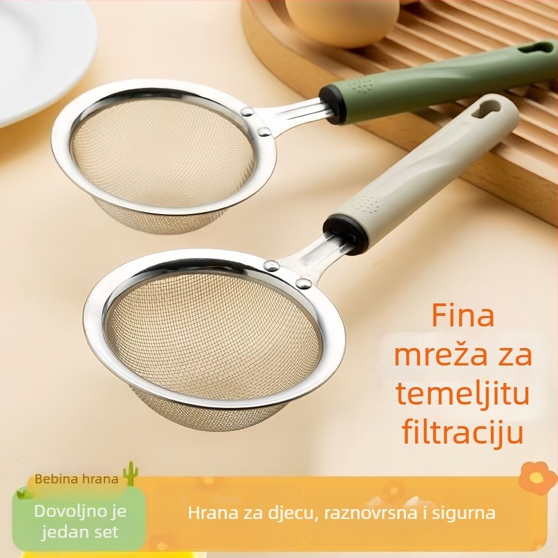 Miješalica za jaja – trodijelni set s mrežastim filtrima i odvajačem bjelanjaka, ručna neelektrična kuhinjska alatka za pečenje, moderni minimalistički dizajn