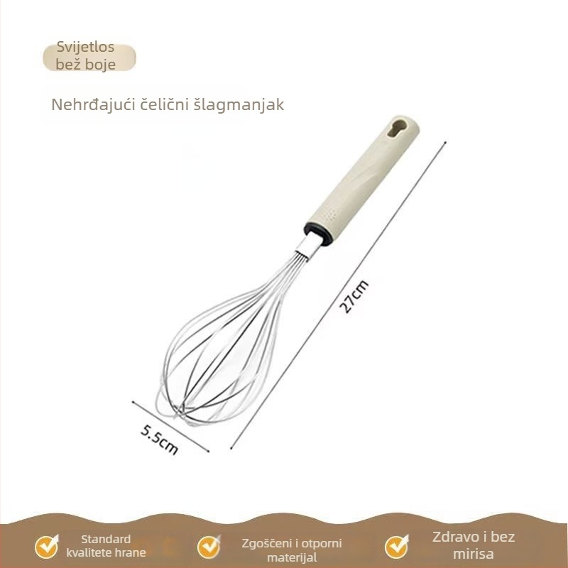 Miješalica za jaja – trodijelni set s mrežastim filtrima i odvajačem bjelanjaka, ručna neelektrična kuhinjska alatka za pečenje, moderni minimalistički dizajn