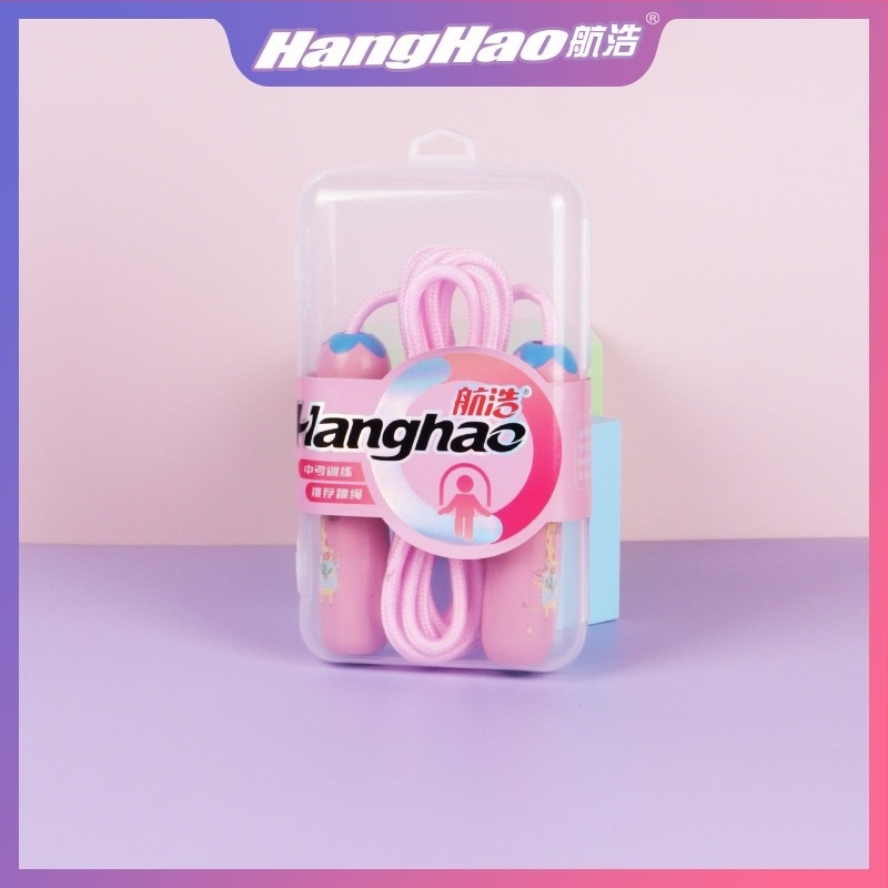 Hanghao dječja preskakalica s plastičnim držačima, sprječava zaplitanje, podesiva, u kutiji