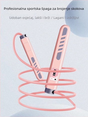 Double Star podesivi brojajući skip rope za učenike – PVC, duljina 275 cm