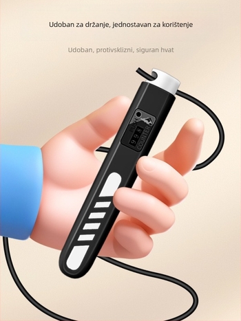 Double Star podesivi brojajući skip rope za učenike – PVC, duljina 275 cm