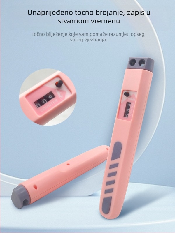 Double Star podesivi brojajući skip rope za učenike – PVC, duljina 275 cm