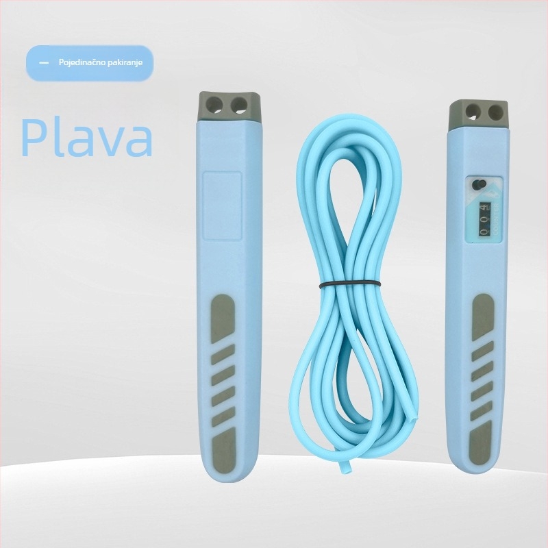 Double Star podesivi brojajući skip rope za učenike – PVC, duljina 275 cm