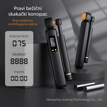 Bežični preskakač za fitness s težiškim kuglicom i brojačem gravitacije, ABS konstrukcija, za žene
