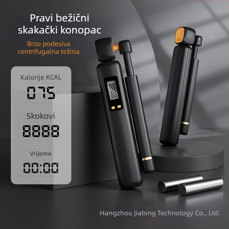 Bežični preskakač za fitness s težiškim kuglicom i brojačem gravitacije, ABS konstrukcija, za žene