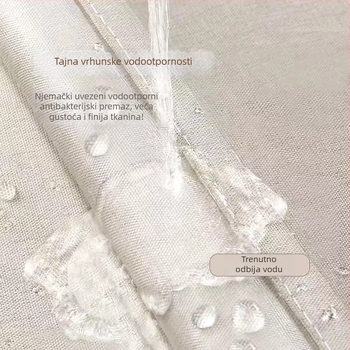 Vodootporan i otporan na plijesan set zavjesa za kupaonicu, deblji dizajn, montaža bez bušenja, suho/mokro odjeljak, magnetsko vješanje