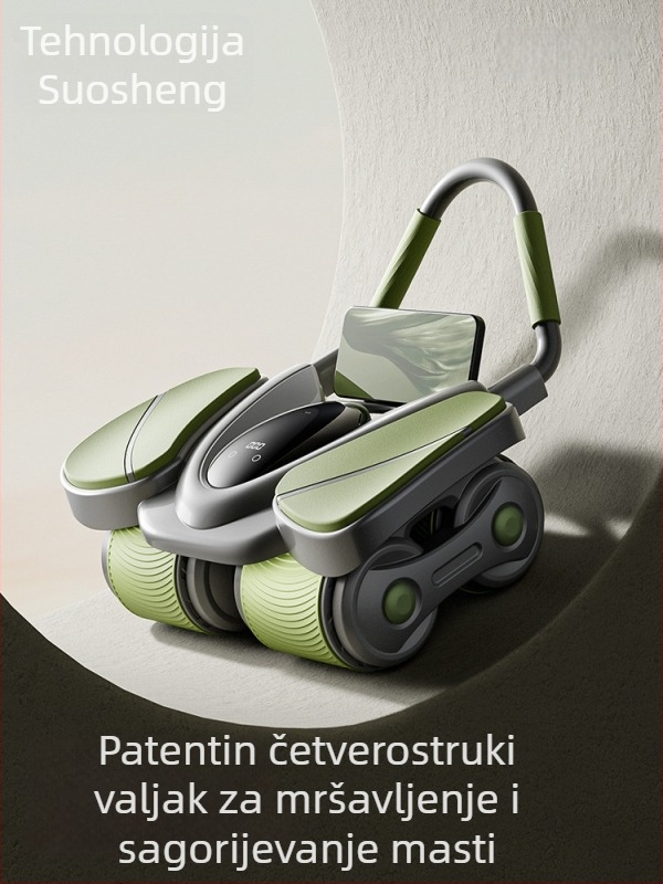 Abdominalni kotačić SS001, automatsko vraćanje, 3,2 kg, za kućnu upotrebu, ured, vani i fitness centar
