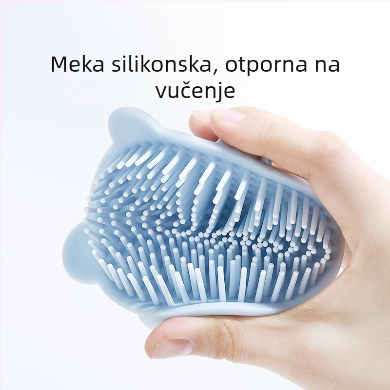 Dječja četka za kupanje s motivom medvjedića – plastična masažna četka