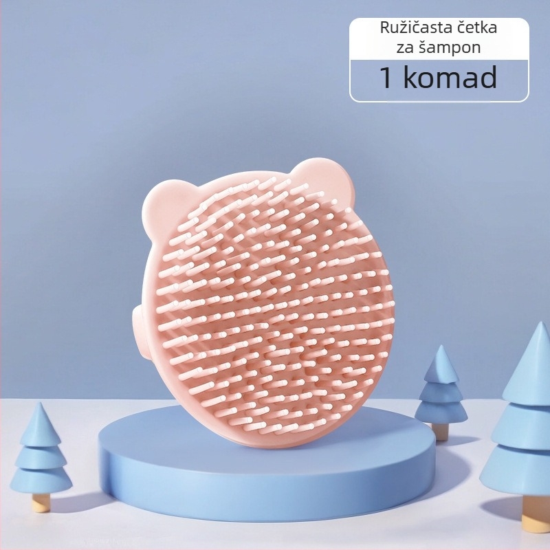 Dječja četka za kupanje s motivom medvjedića – plastična masažna četka