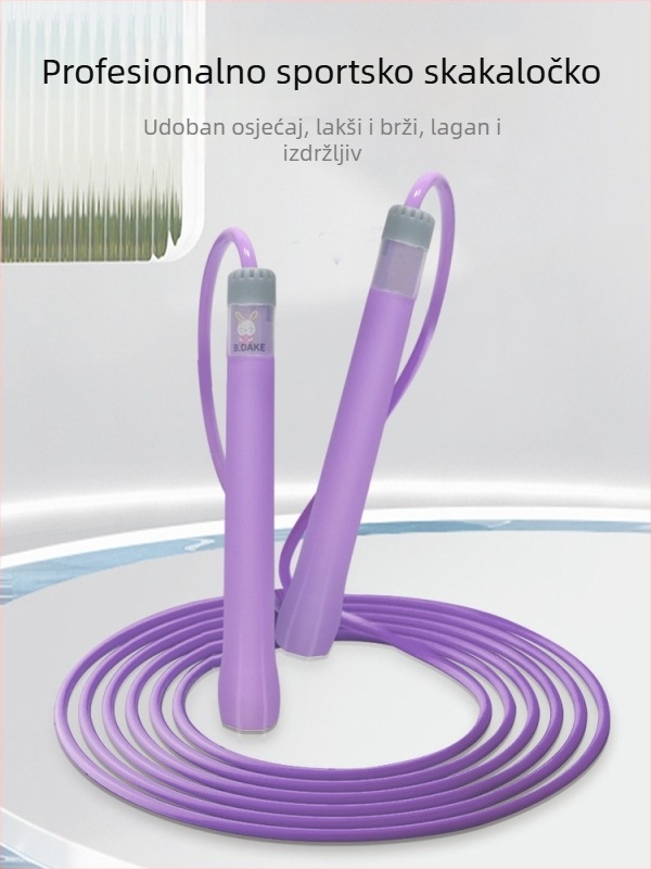 Fitnes preskakanje užeta PVC, duljina užeta 275 cm, ukupna duljina 3,0 m, marka Double Star