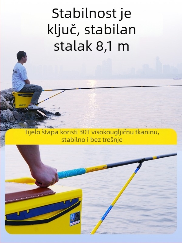 Jiuyan karbonski držač za štap, fiksni, neokretni, nerotirajući, pribor