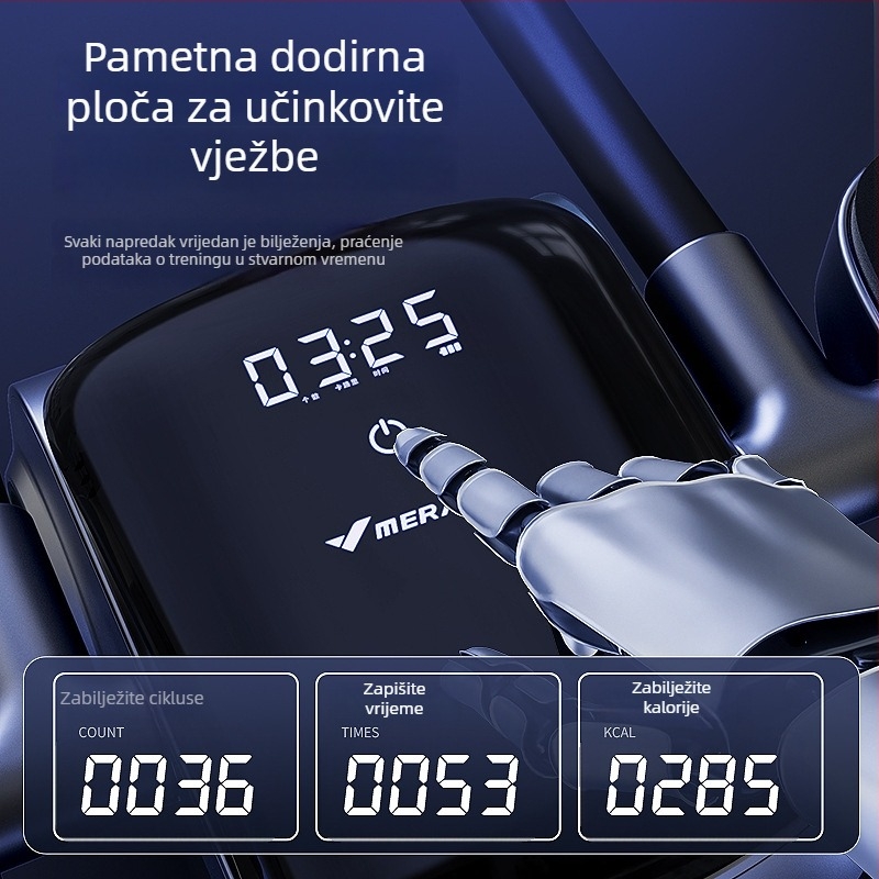 MERACH kolut za trbuh — nerasklopiv, za ured i kućnu upotrebu, fitness oprema