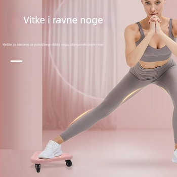 Kotač za trbušne mišiće s kliznim diskom, tih dizajn, model XM, težina 1 kg, ne sklopiv