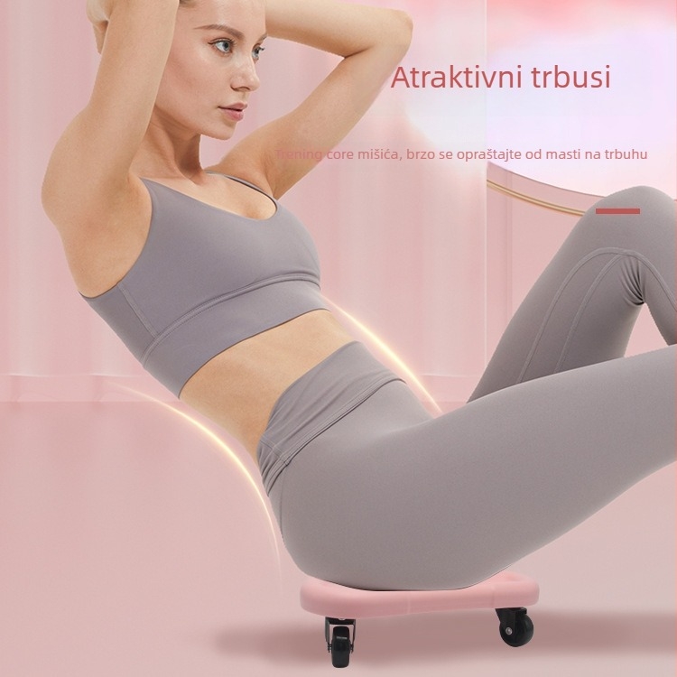Kotač za trbušne mišiće s kliznim diskom, tih dizajn, model XM, težina 1 kg, ne sklopiv