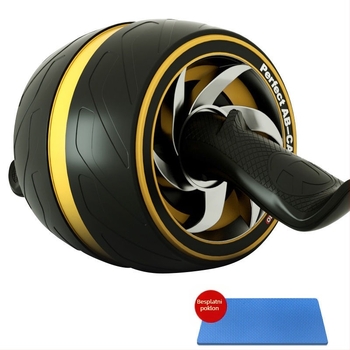 Kotač za trbušne mišiće s automatskim vraćanjem – model Automatic rebound big wheel, težina 3 kg, pogodno za kućnu upotrebu, ured i vanjsku upotrebu