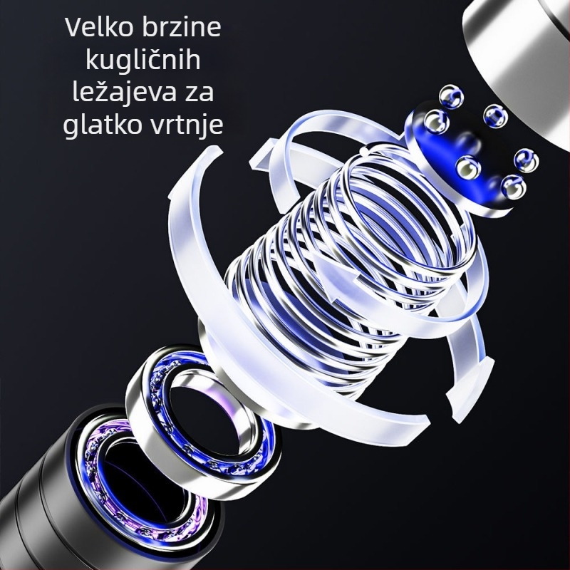 Švihadlo od čeličnog užeta – prilagodljivo, s automatskim zaključavanjem, za odrasle i djecu, fitness oprema (Podrijetlo Zhejiang)