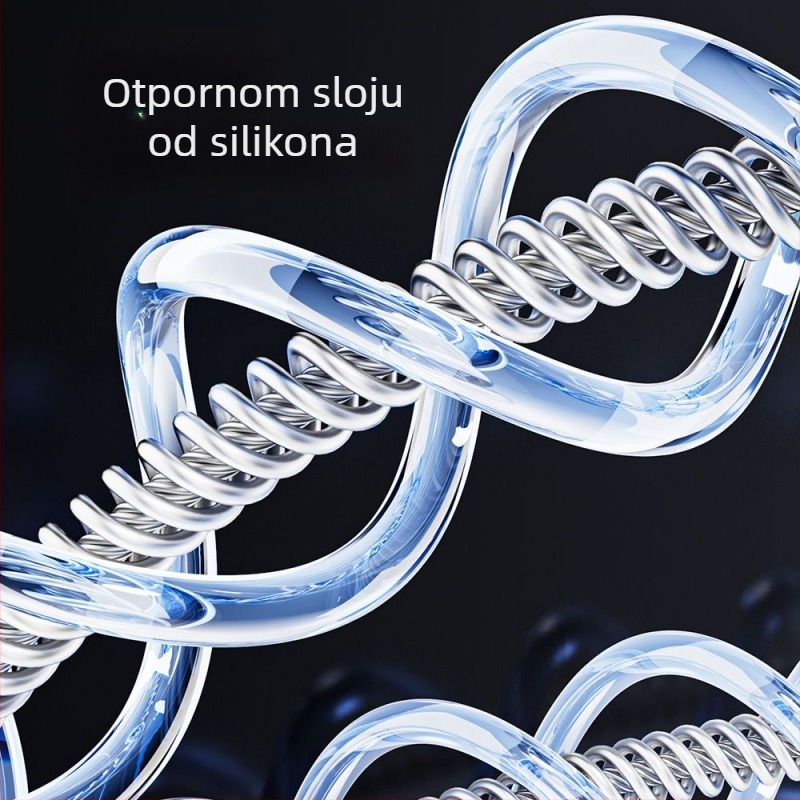 Švihadlo od čeličnog užeta – prilagodljivo, s automatskim zaključavanjem, za odrasle i djecu, fitness oprema (Podrijetlo Zhejiang)