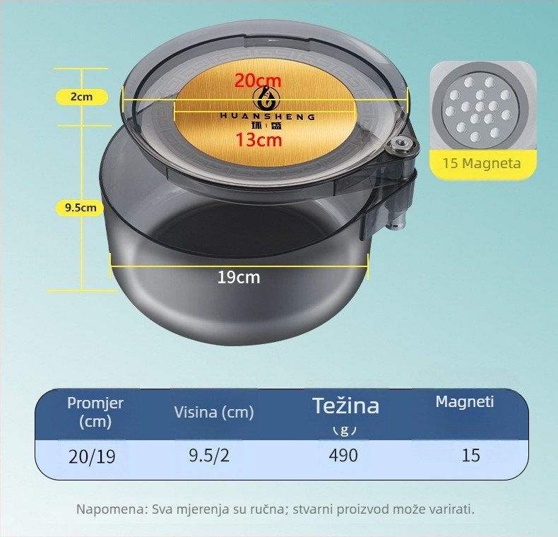 Magnetični pladanj za mamce i kutija za mamce – Huan sheng, plastika
