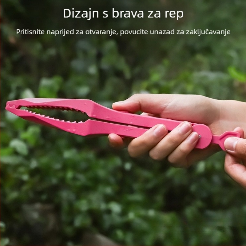Najlonski hvatač ribe s vlaknastim materijalom i protukliznim špicastim čeljustima