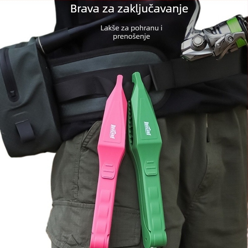 Najlonski hvatač ribe s vlaknastim materijalom i protukliznim špicastim čeljustima