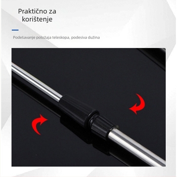 Stalak za morski štap s glavom tipa Y, umetanje u tlo, aluminijska legura, višestruka rotacija