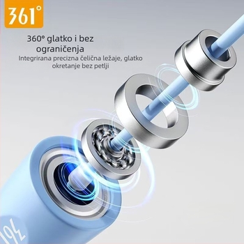 Preskakivačko uže 361° PVC – za fitness, za djecu