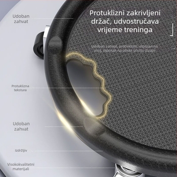 Abdominalna ploča SJ001, ne-sklopiva, četveroručni trenažer za kućnu fitness; težina 0,7 kg; pogodno za ured, dom i vanjske uvjete