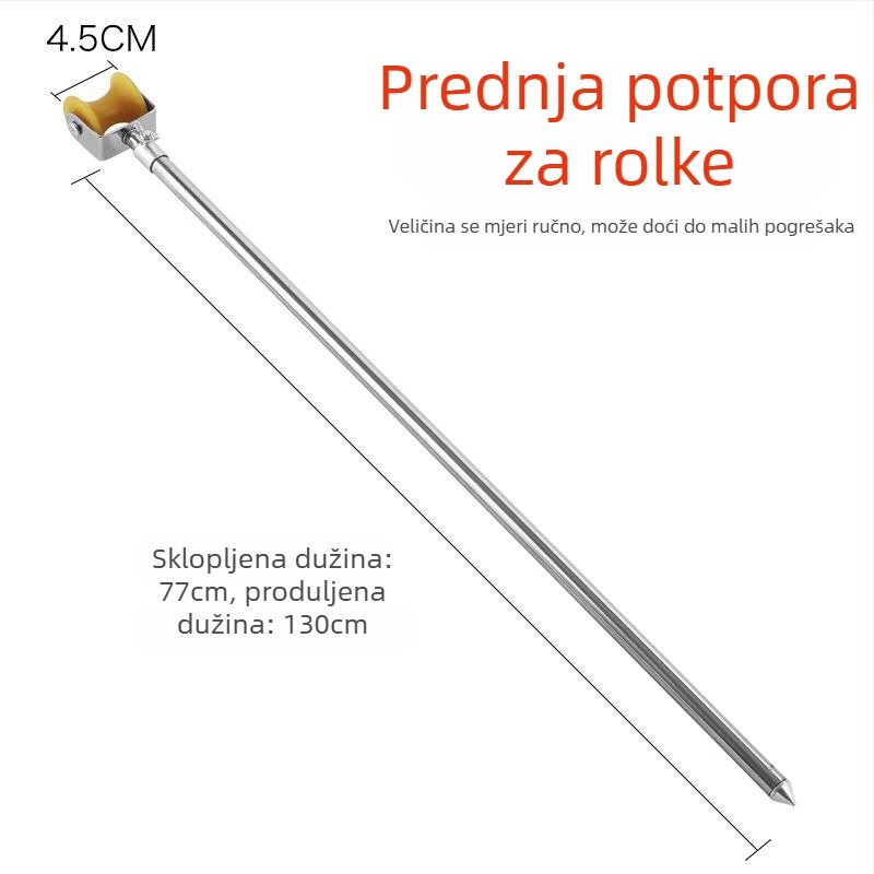 Land War Brigade Stalak za štapove od nehrđajućeg čelika s rolom – potpuno metalni dugi držač štapa