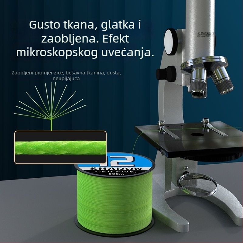 Glavna ribolovna linija Sichuan Diaoyu, PE materijal, jaka, pakiranje 500 komada