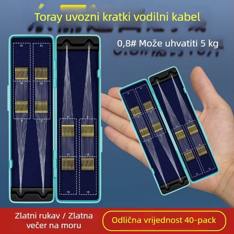 Huangbi Street set dvostrukih udica za slatkovodni ribolov u rezervoaru (udice 1–8)