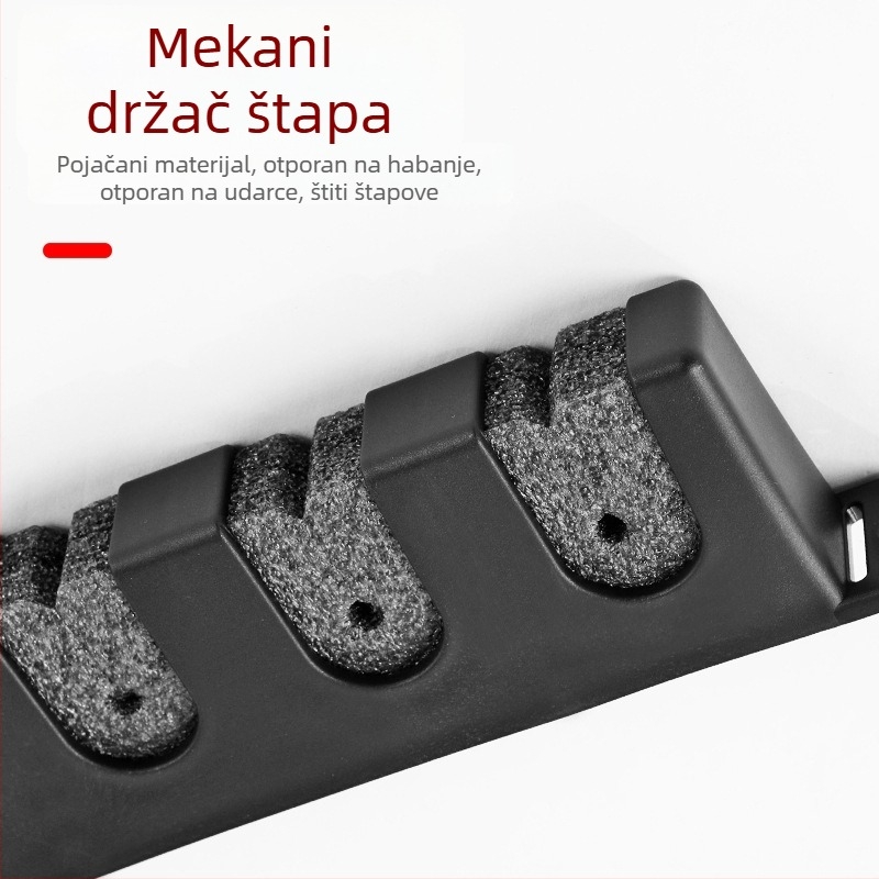 Višestruki držač za štapove za pecanje na zid bez bušenja – Titan, Kina, Plastika