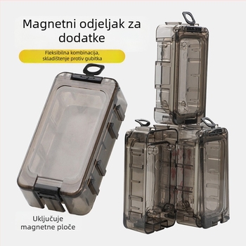 ABS materijal kutija za ribolovnu opremu, kompaktni organizator za udice, varalice i sitne dodatke.