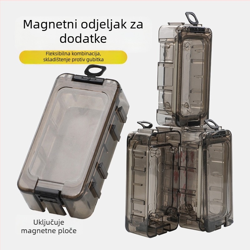 ABS materijal kutija za ribolovnu opremu, kompaktni organizator za udice, varalice i sitne dodatke.