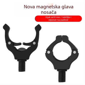 Plastični magnetski držač štapa za pecanje s europskim prečkom, spiralnim sučeljem, najlonski konektor (ABS magnet)