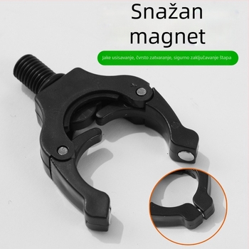 Plastični magnetski držač štapa za pecanje s europskim prečkom, spiralnim sučeljem, najlonski konektor (ABS magnet)