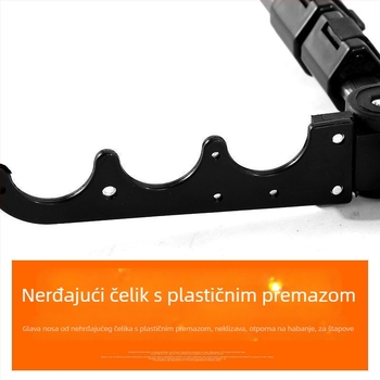 Držač za štapove od aluminijske legure, okretni, sklopivi, za više štapova