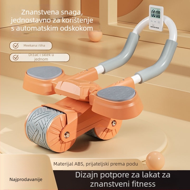 Kotac za trbušnjake s naslonom za lakat i automatskim povratom — kućni fitness uređaj, model 08, 1,3 kg