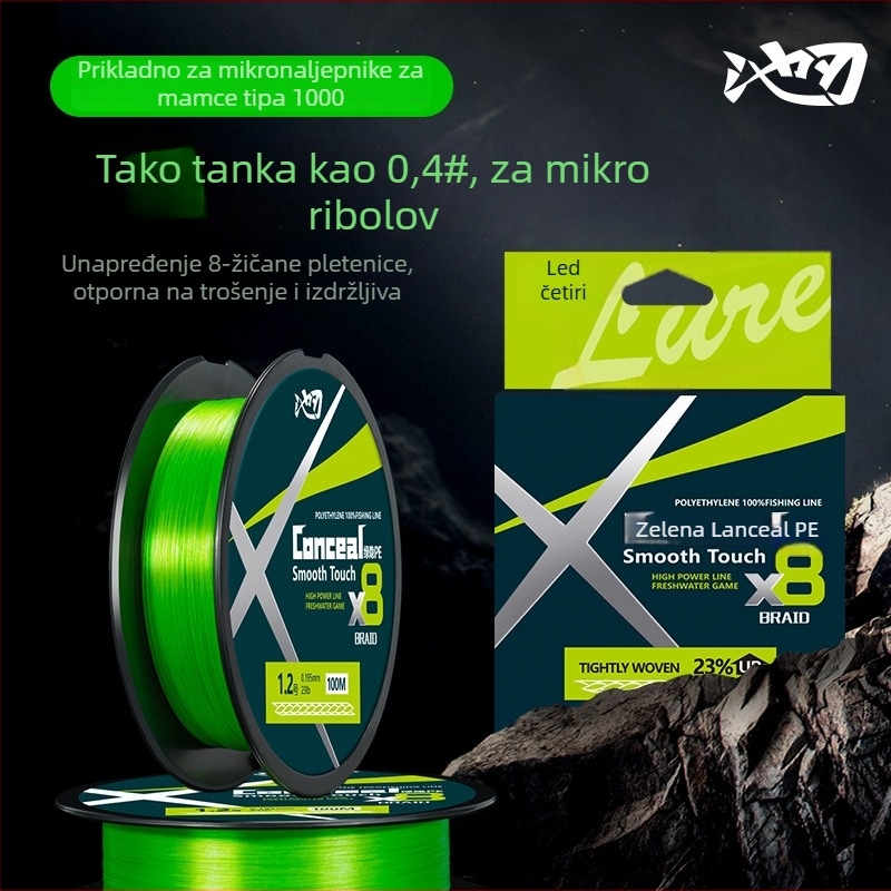 Pool Blade glavna ribolovna linija, PE materijal, visoke čvrstoće, paket od 100 komada