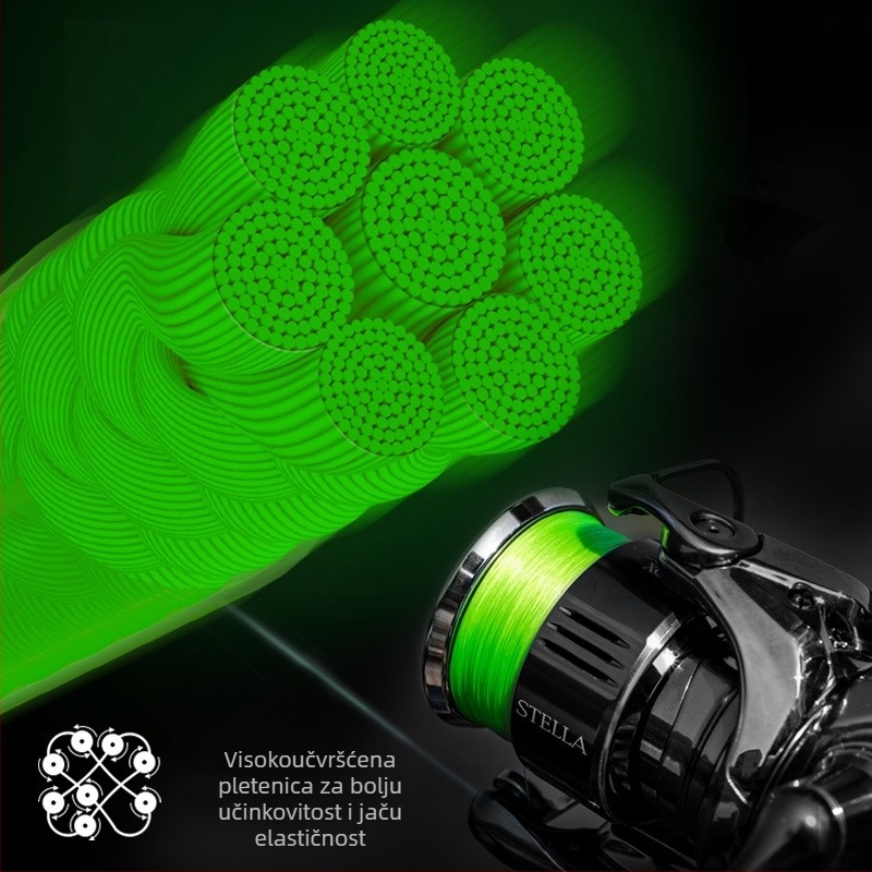 Pool Blade glavna ribolovna linija, PE materijal, visoke čvrstoće, paket od 100 komada